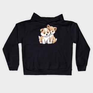 cute akita dog Kids Hoodie